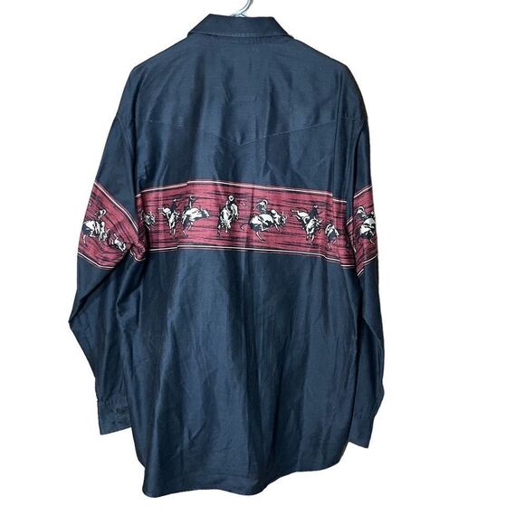 Vintage Roper Mens Long Sleeve Button Shirt - Picture 11 of 15